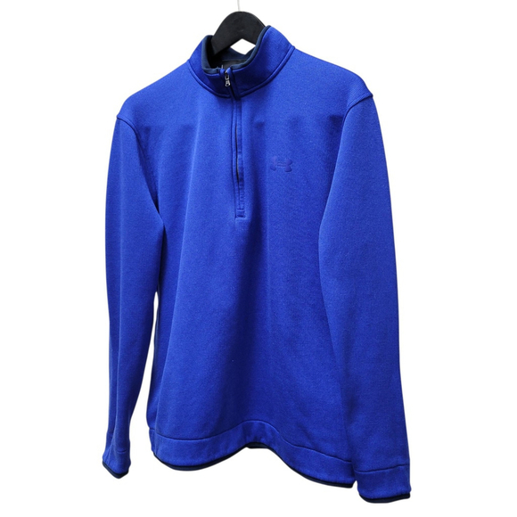 Under Armour Men's Loose Quarter-Zip Long-Sleeves Sweatshirt Large - Picture 2 of 7